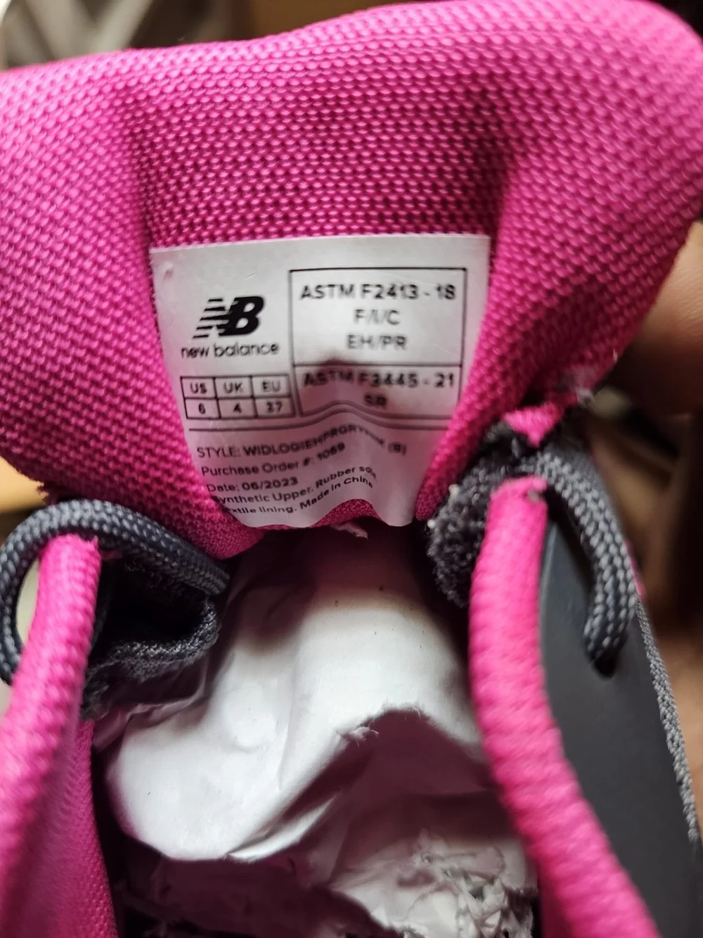 New Balance Women's Gray & Pink Athletic Sneakers with Cushioned Collar